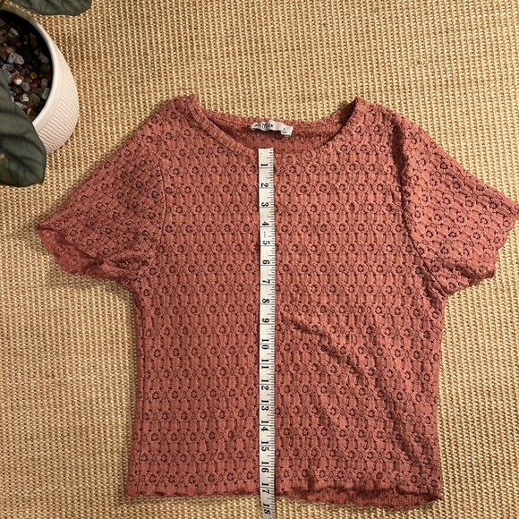 Kids Dusty Pink Hollister Shirt with flower detailing - Picture 5 of 5
